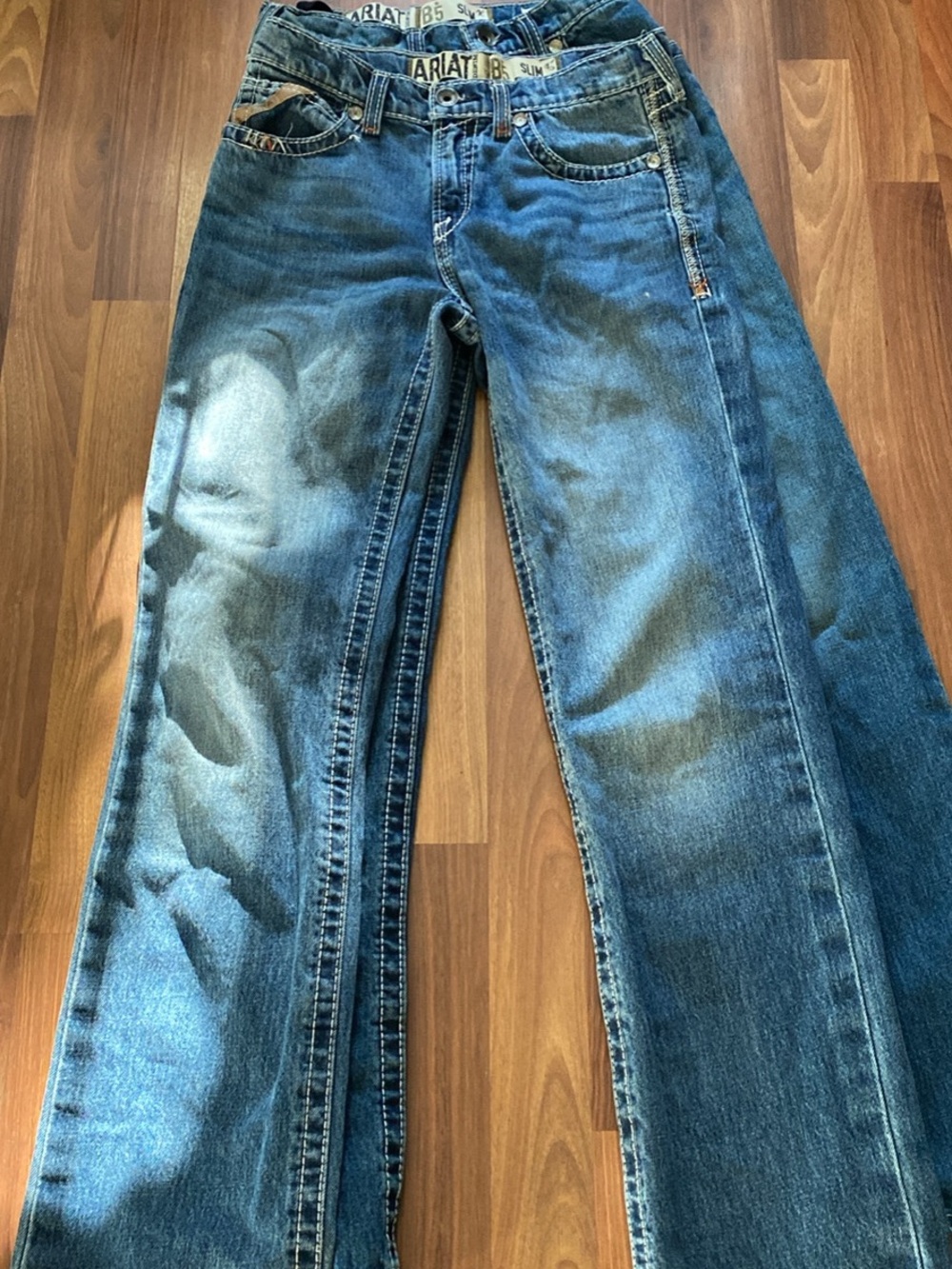 Ariat boys Medium Blue Bootcut Jeans size 16 lot of 2